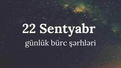 22 Sentyabr burcler